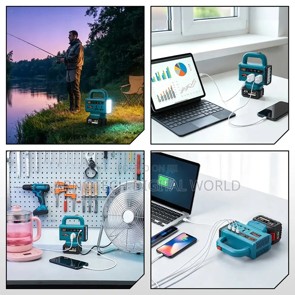 Multi-Function Portable Intelligent Power Inverter+1Battery + Charger