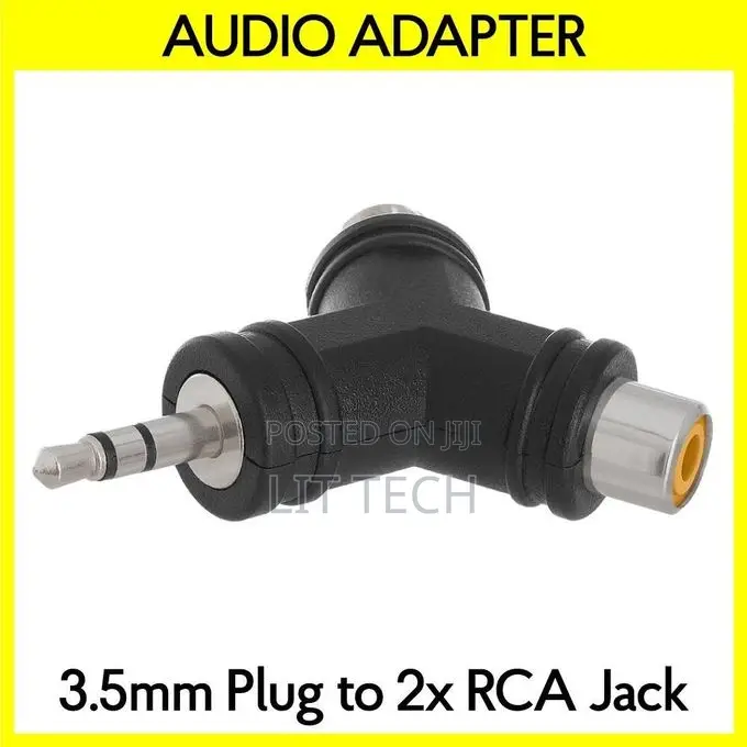 AUX Stereo to Dual RCA Triangular Y-Splitter