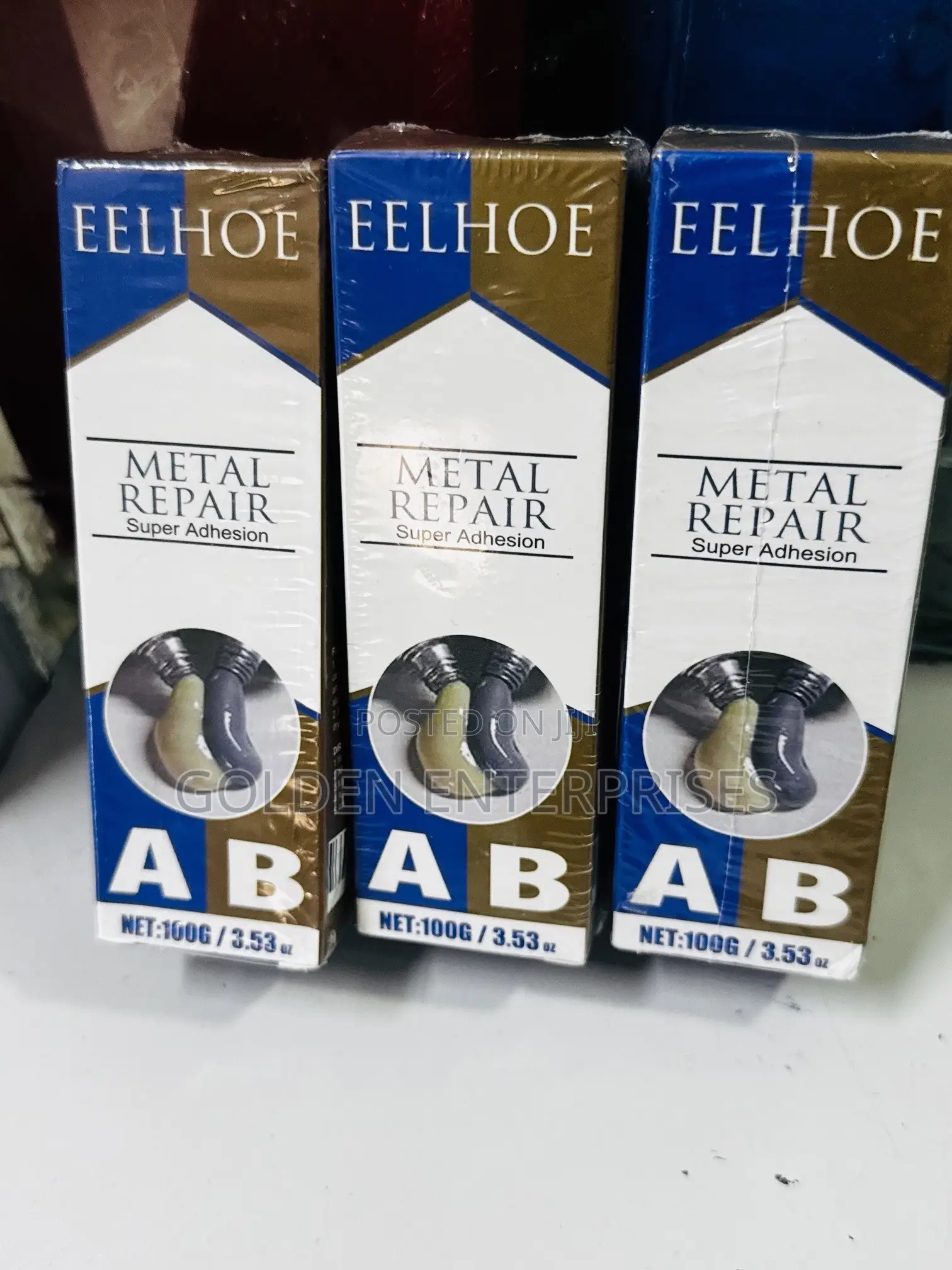 Eelhoe Industrial Strong Metal Casting Repair Glue AB Gel Set