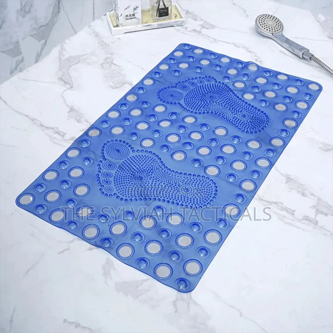 *Foot-Shaped Bathroom Mat - Anti-Slip Silicone Bath Mat With Strong