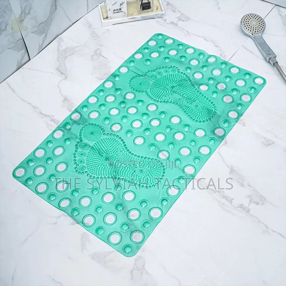 *Foot-Shaped Bathroom Mat - Anti-Slip Silicone Bath Mat With Strong