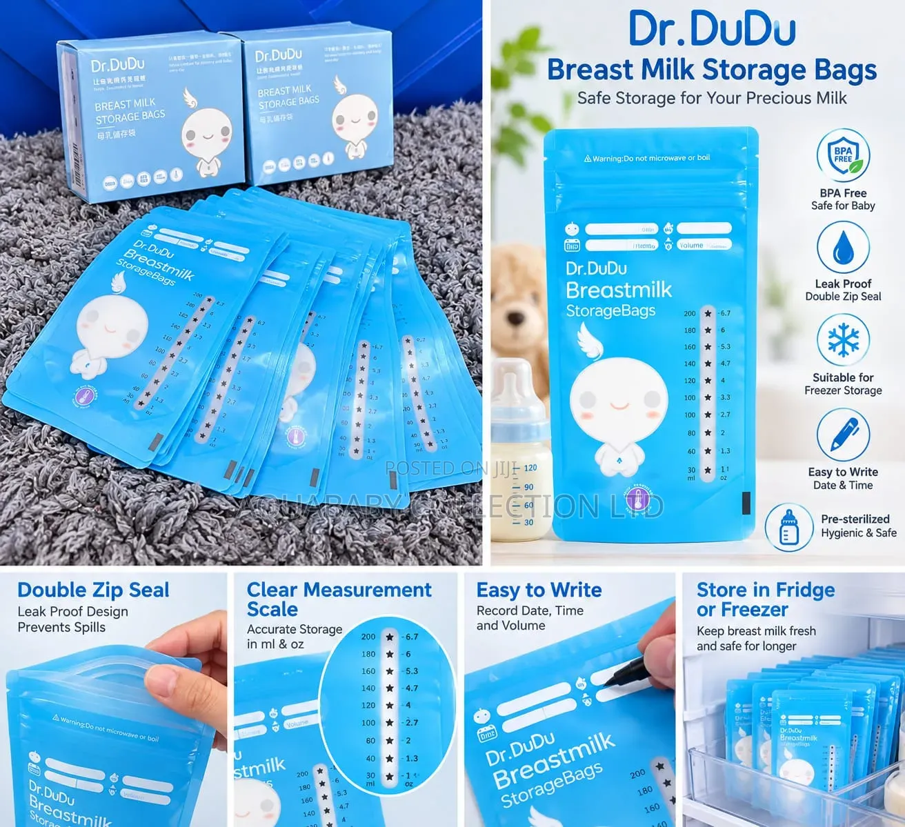 Dr. DuDu Breast Milk Storage Bags