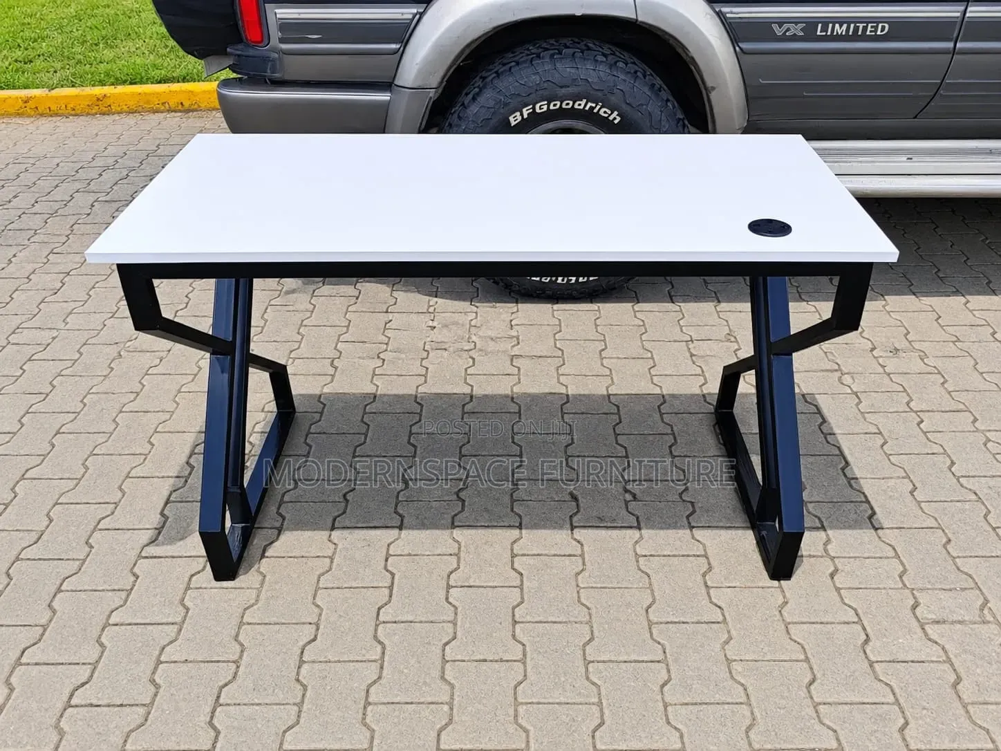 Metallic Base Office Desk