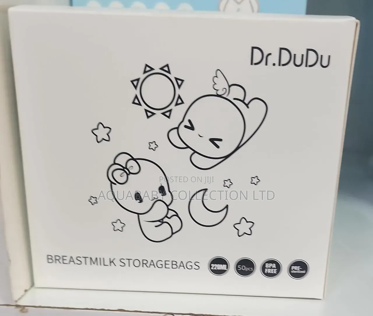 Dr. DuDu Breast Milk Storage Bags 220ml – 50 Pieces, BPA-Free