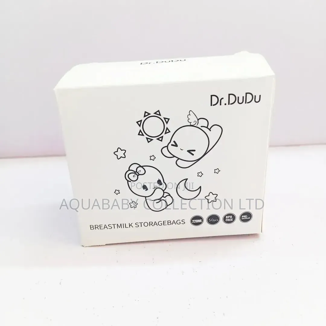 Dr. DuDu Breast Milk Storage Bags 220ml – 50 Pieces, BPA-Free