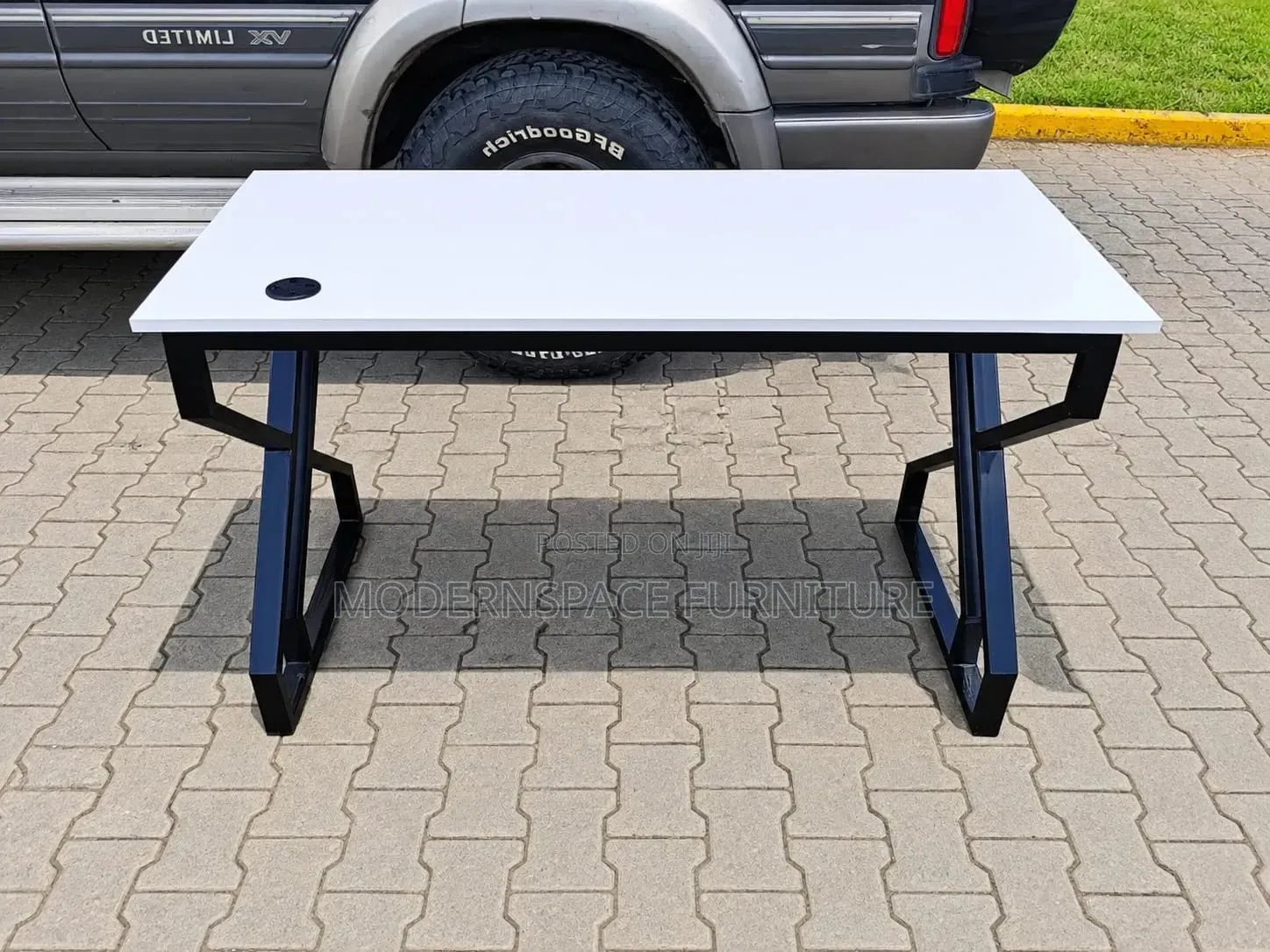 Metallic Base Office Desk
