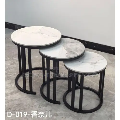 3 in 1 Executive Pure Marble Nesting Coffee Table