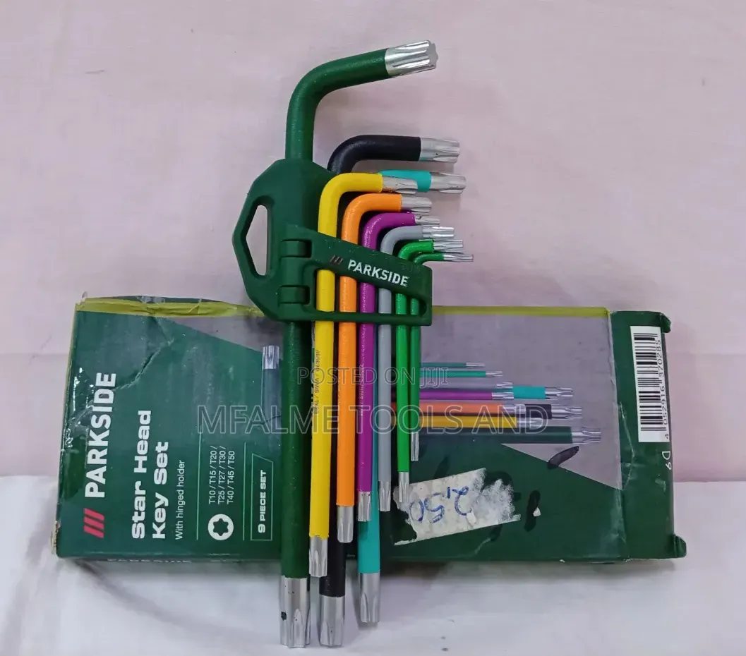 Brand New Parkside Star Head Key Set