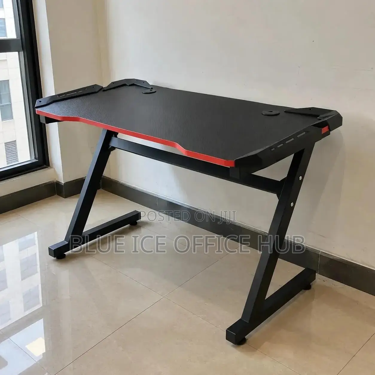 Gaming Desk Black and Red – Computer Table for Gaming Setup