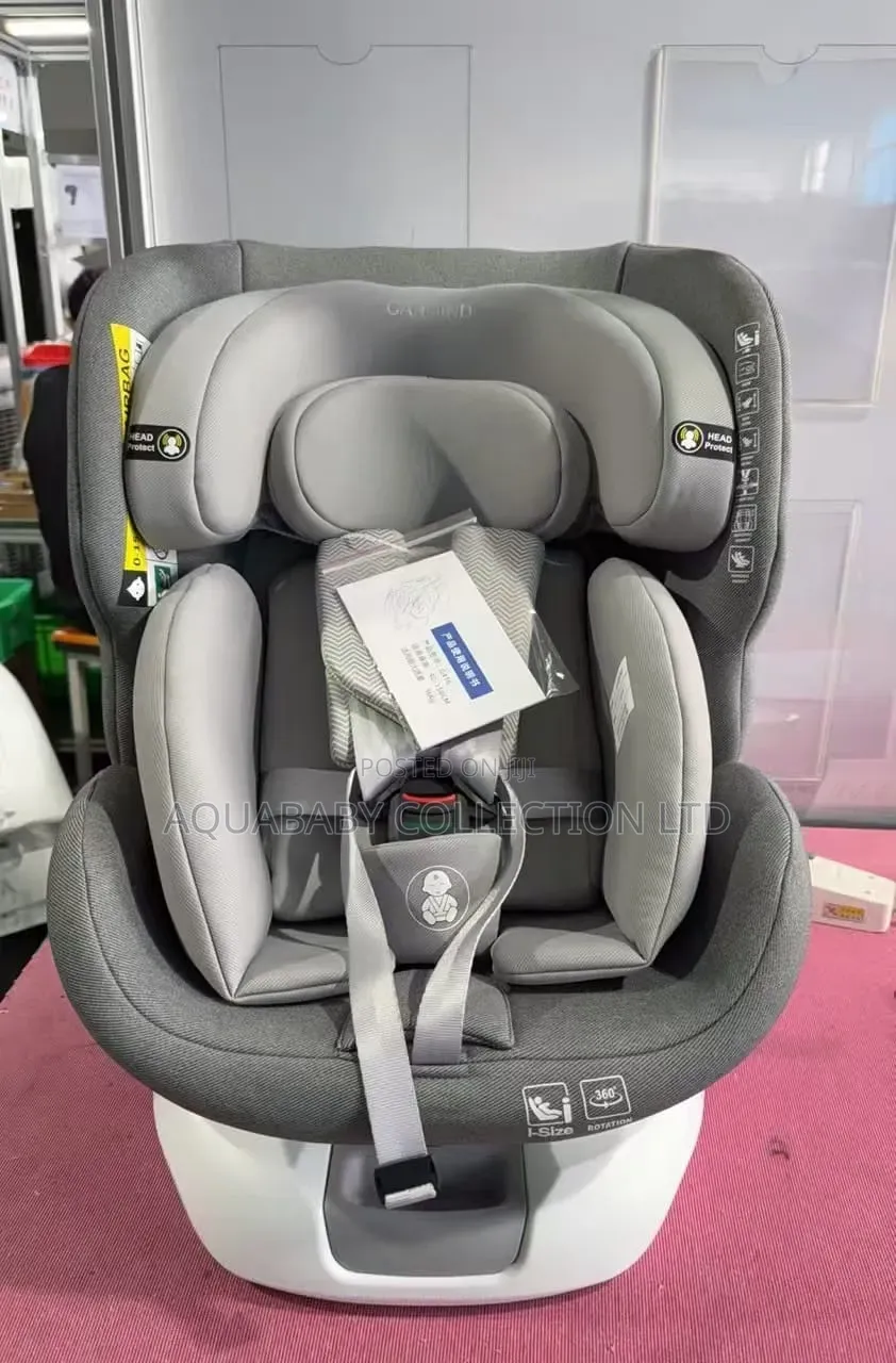 CarMind 360° Rotating ISOFIX Baby Car Seat 0–36kg – Grey