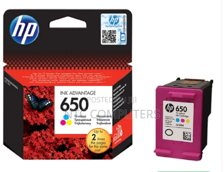 HP 650 Tri-Colour Original (CZ102AE) Ink Advantage Cartridge