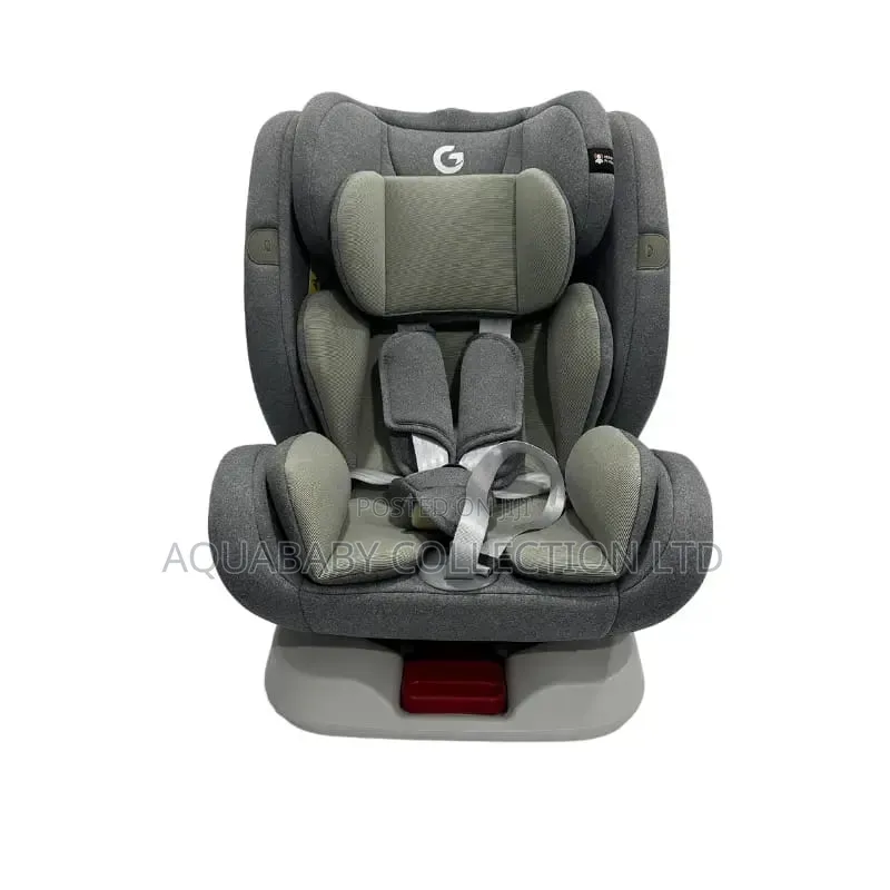 MamaKids 360° Rotating ISOFIX Baby Car Seat 0–36kg – Black & Grey
