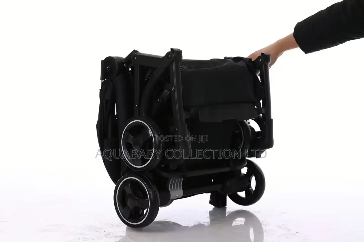 Black Lightweight Compact Folding Travel Baby Stroller