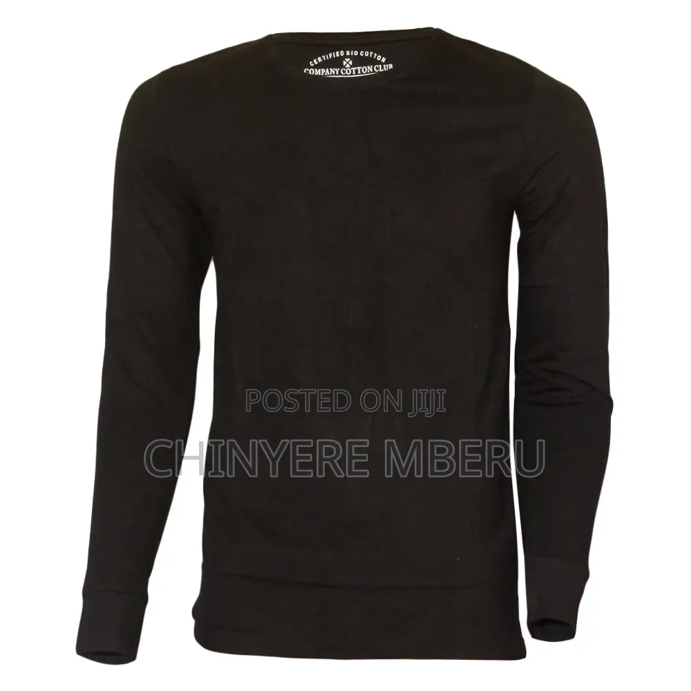 Slim Fit Black Long Sleeve Shirt