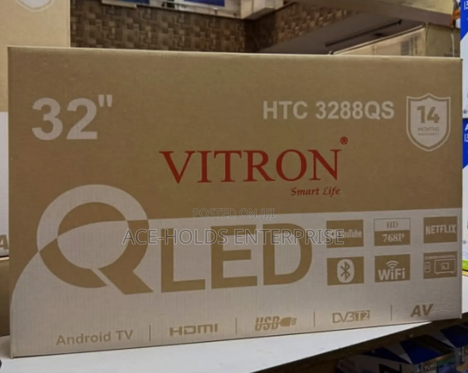 Qled 32" - Vitron Smart TV, BT and Free Air Channel Built-in Decoder