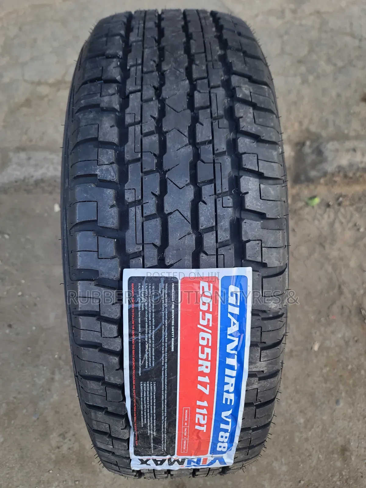 265 /65 R17 Vinmax Tyres 112t Giantire Vt88