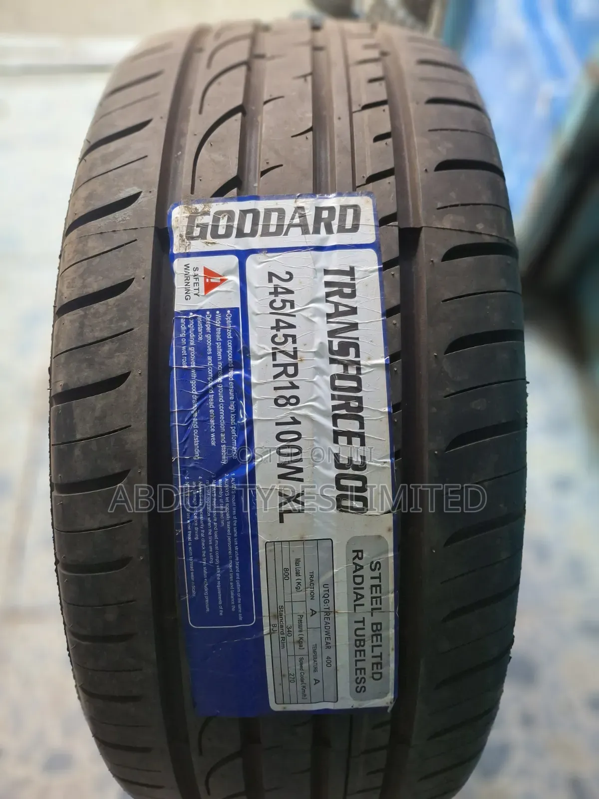 245/45zr18 Goddard Transforce Tire