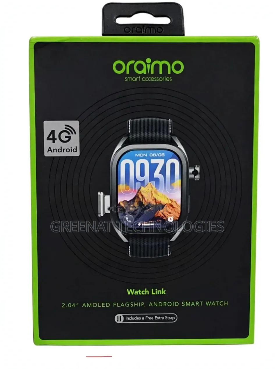 Oraimo 4G Android Watch Link 2.04" AMOLED Android Smartwatch