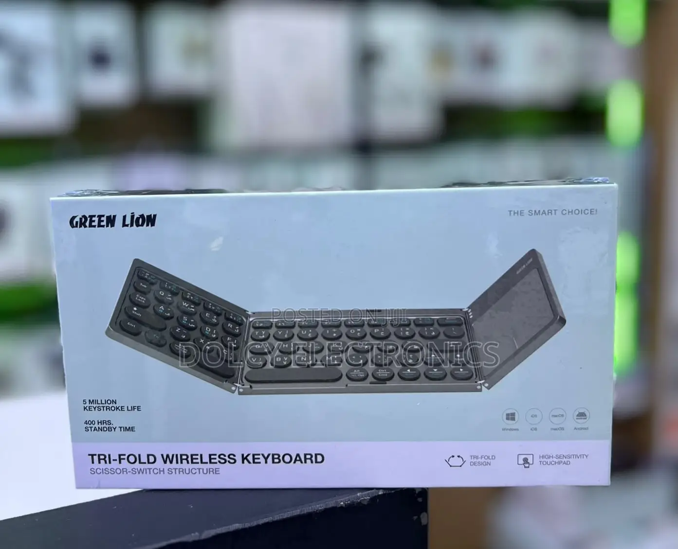 Green Lion Tri-Fold Wireless Keyboard