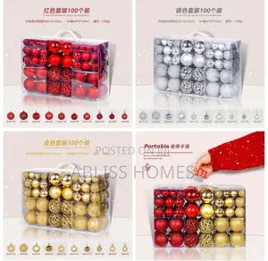 *100Pcs Christmas Ball Ornaments