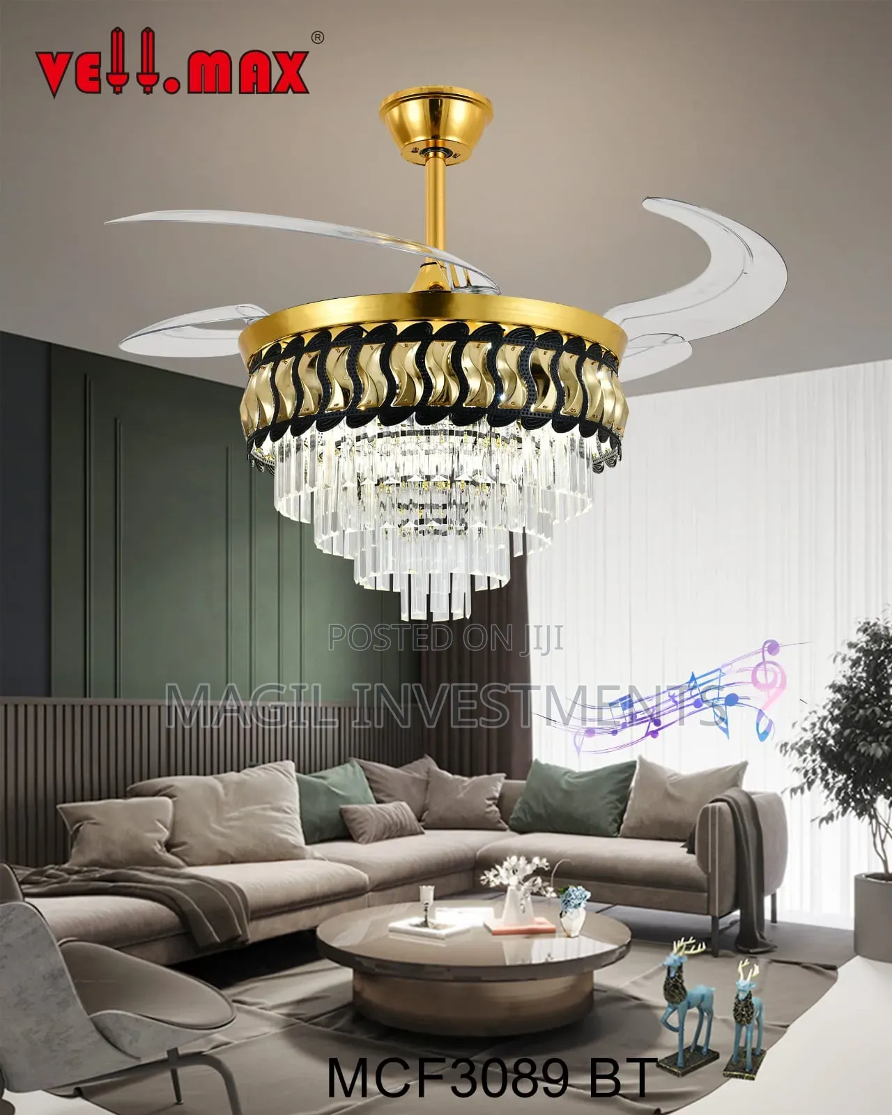 Crystal Chandelier With a Fun