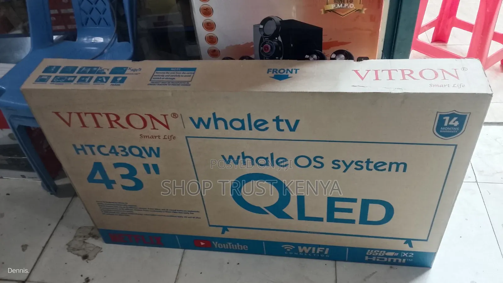 Vitron 43 Inches Whale QLED TV
