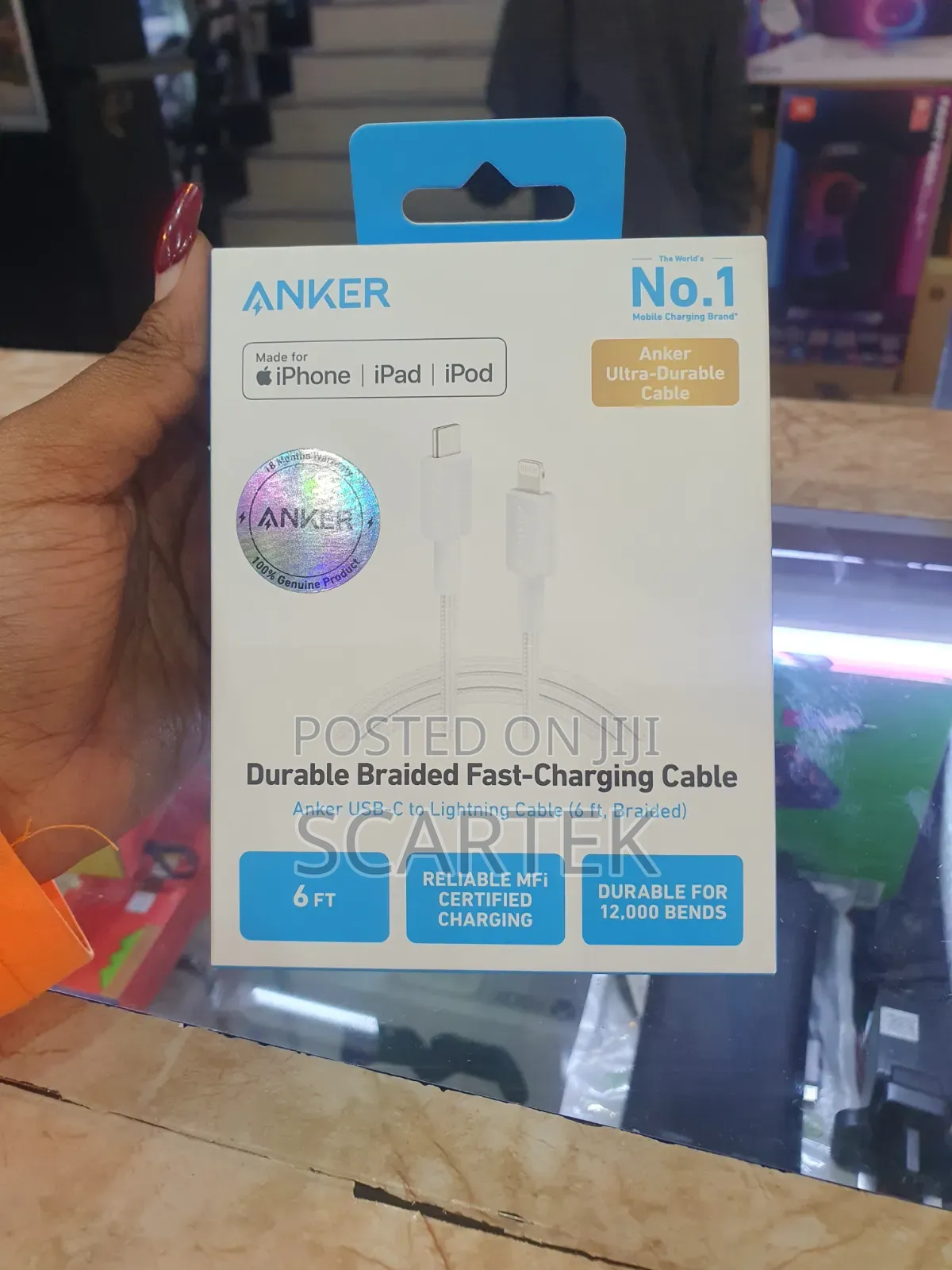 Anker 322 USB-C to Lightning Cable (6ft, Nylon Braided)