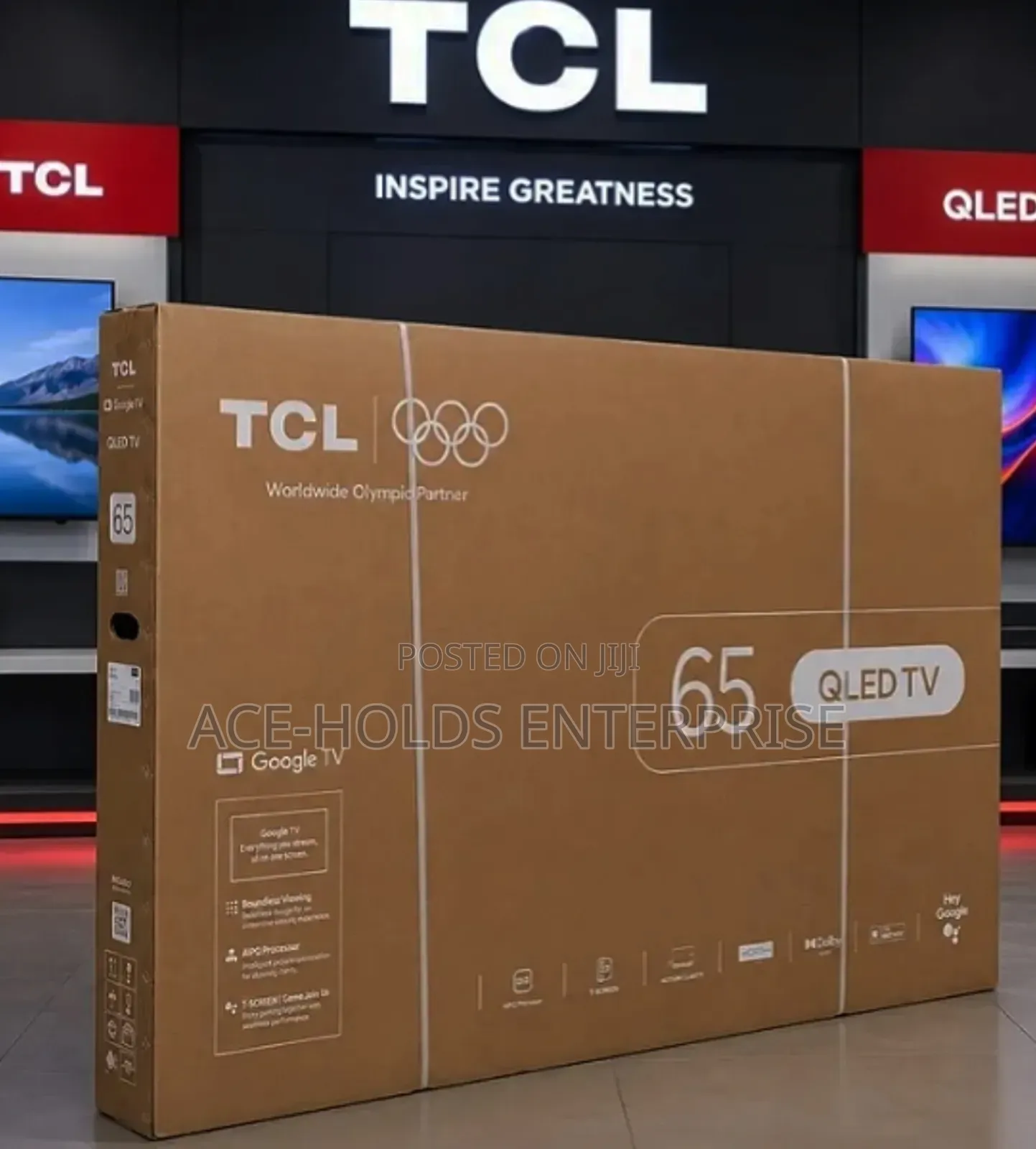 T6D - TCL 65" QLED 4K - Smart Google System TV (New Model)