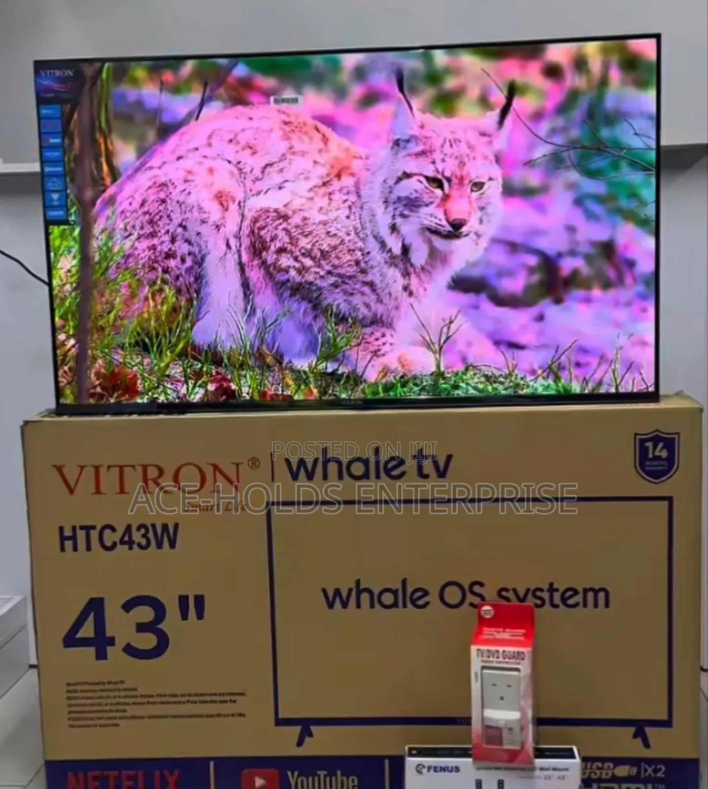 HTC43W - Vitron 43" Whale Os System 1080p HD Smart TV