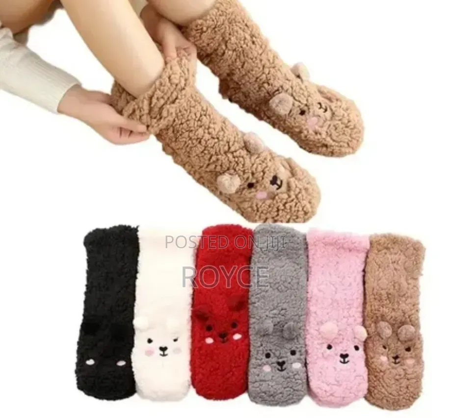 Fuzzy Bear Kids Socks