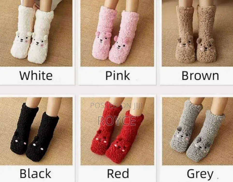 Fuzzy Bear Kids Socks