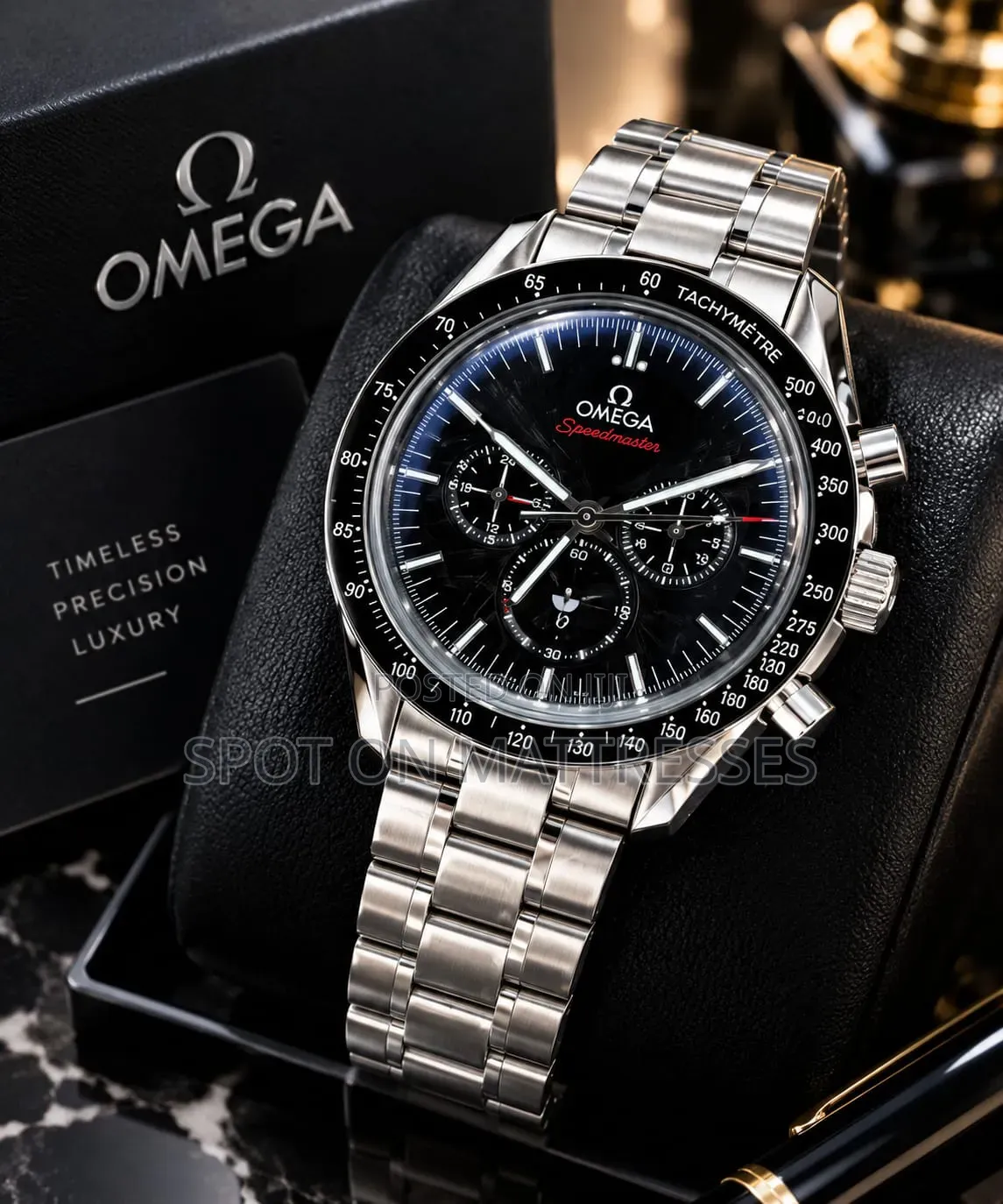 High-End Omega Automatic Watch for Gents + Free Omega Box. We Deliver!