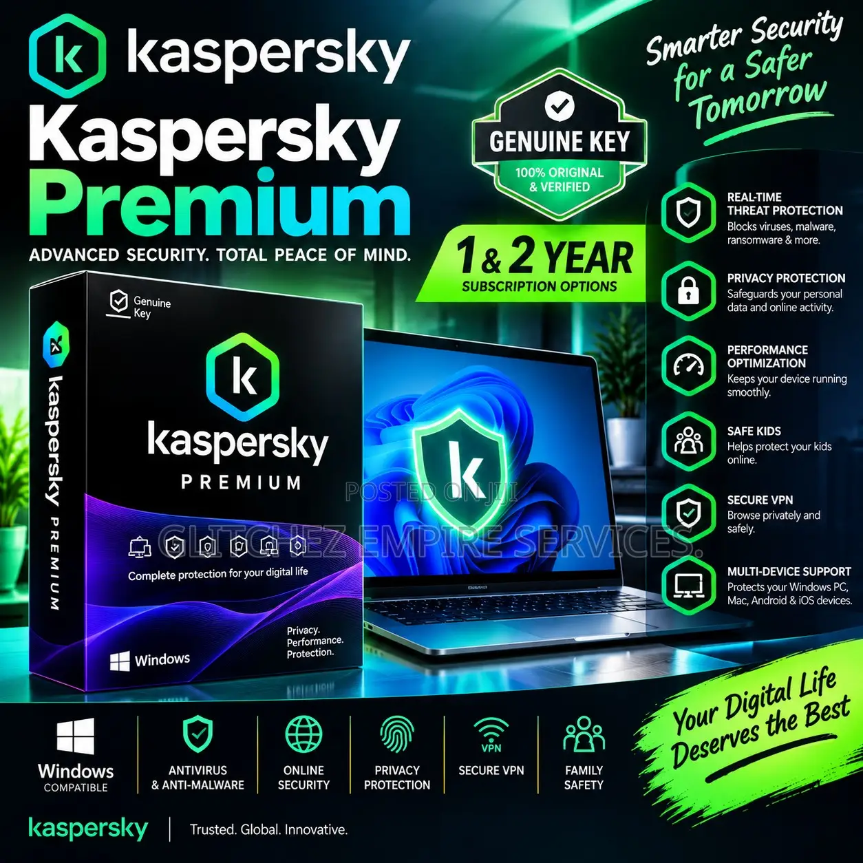 Kaspersky Premium (Genuine Key) (1-2year)