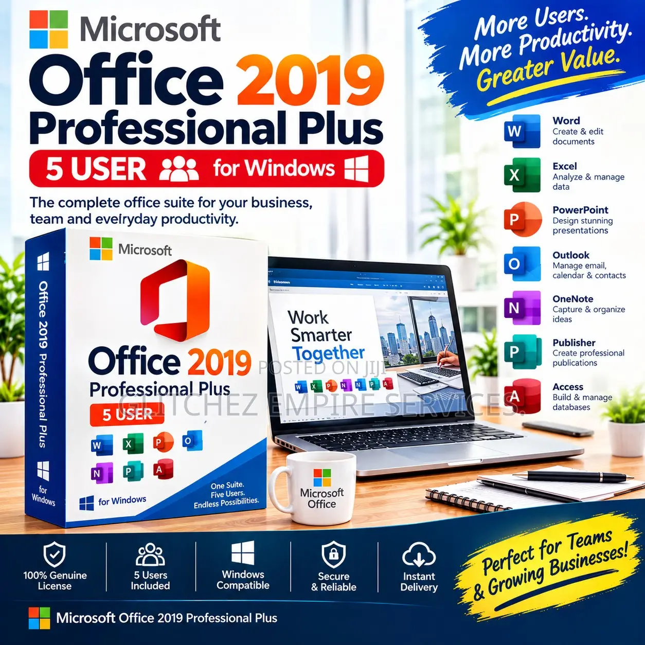 Microsoft Office 2019 Pro Plus (5pcs)