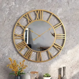 Creative Wall Clock Metal With Mirror