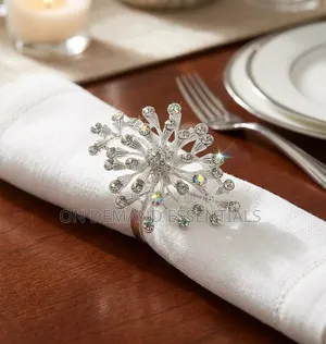 Napkin Ring Holder Flowered