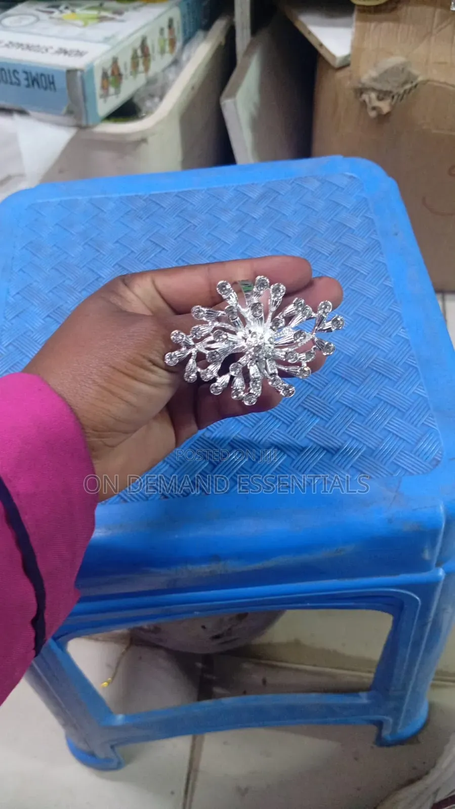 Napkin Ring Holder Flowered