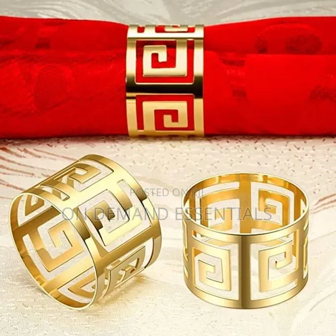 Napkin Holder Ring Gold