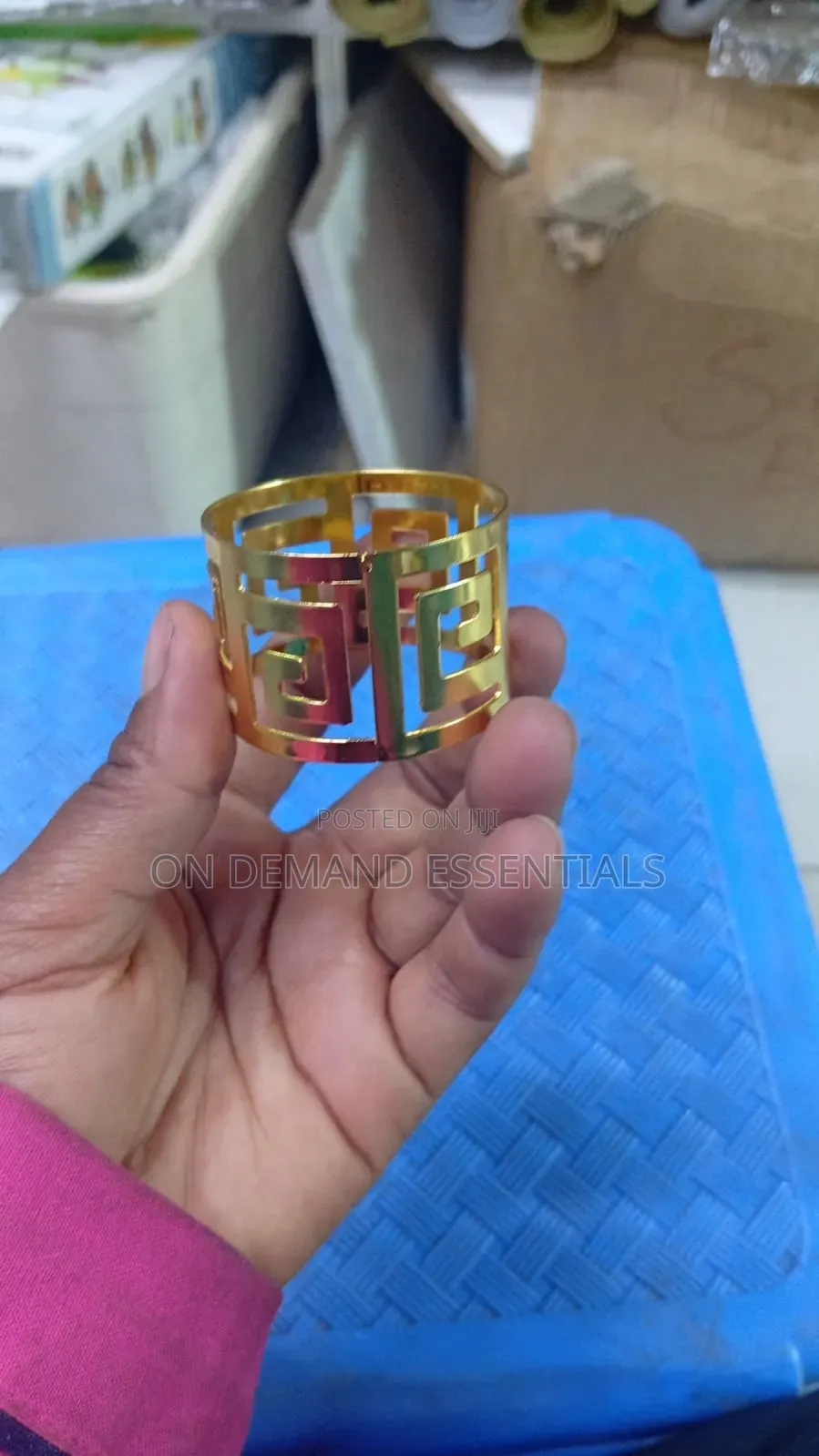 Napkin Holder Ring Gold