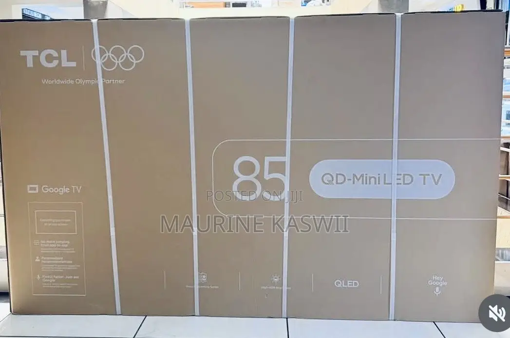 TCL 85” Inch C6k Qd- Miniled TV Frameless Google