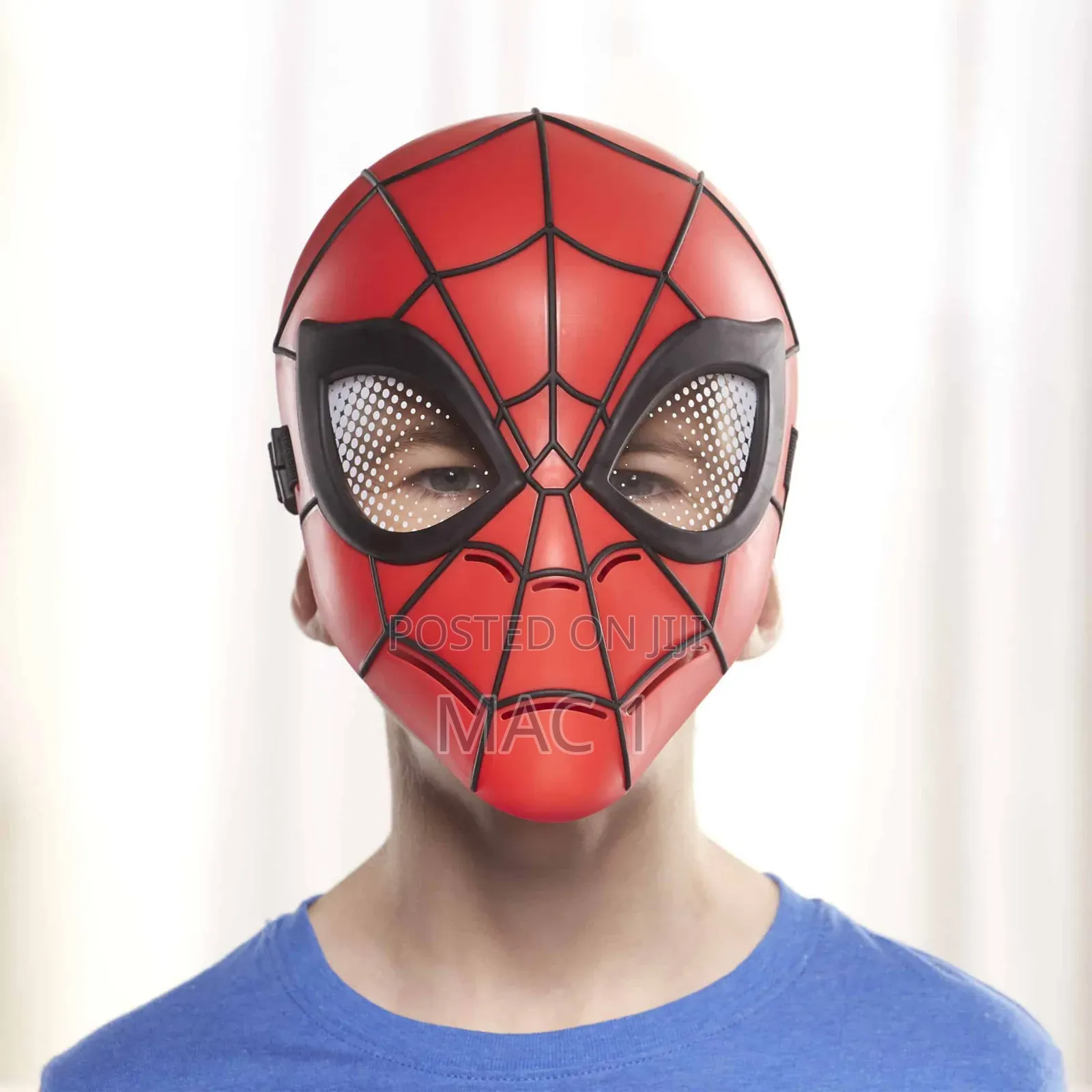 Spider-Man Mask for Kids With LED Light-Up Eyes