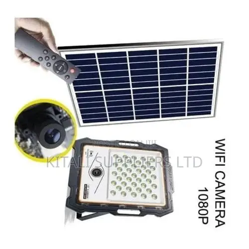 100W Integrated Solar Floodlight With Built-in CCTV