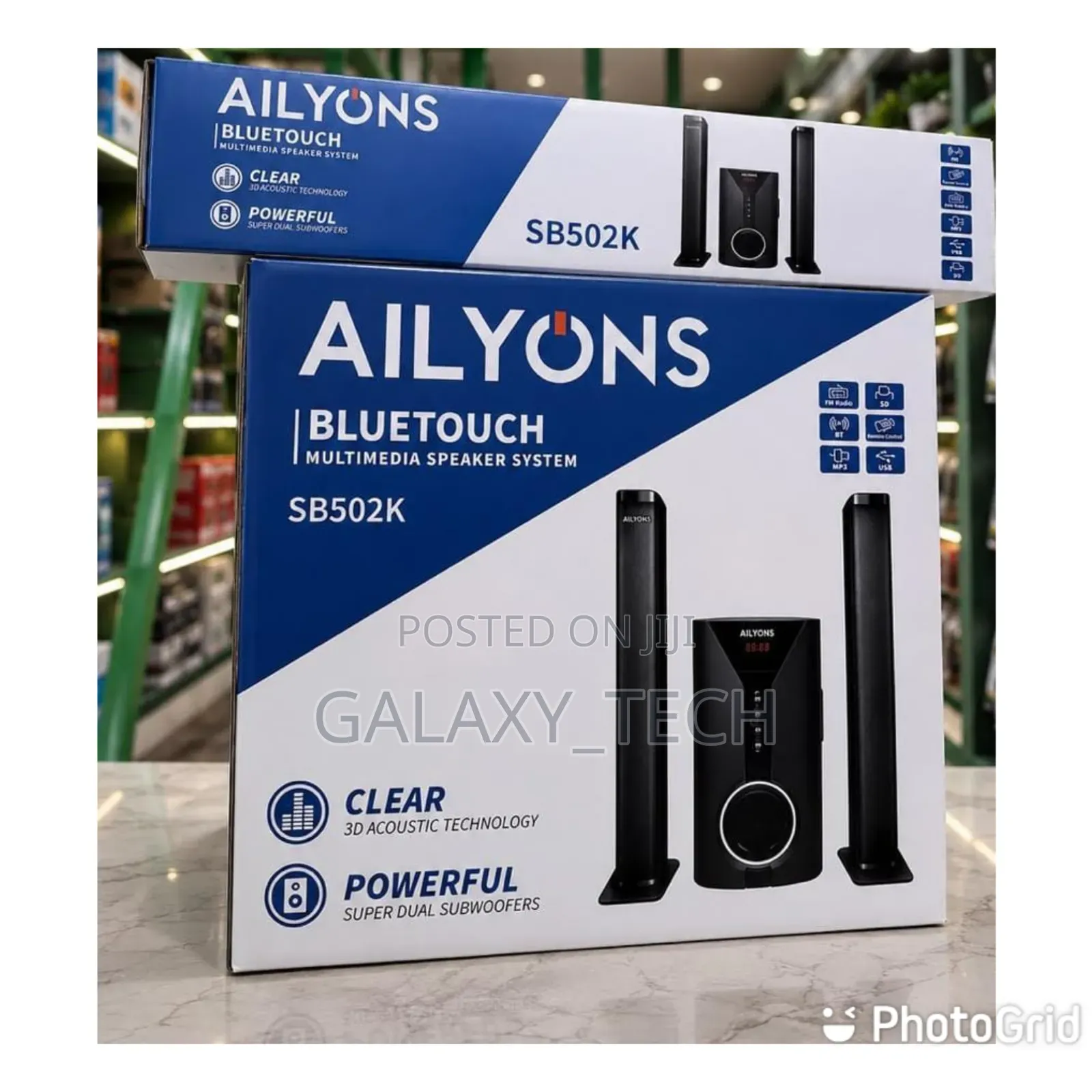 Ailyons Sb502k Bluetouch 2.1 Soundbar - Bluetooth, Fm, USB, Sd, Mp3
