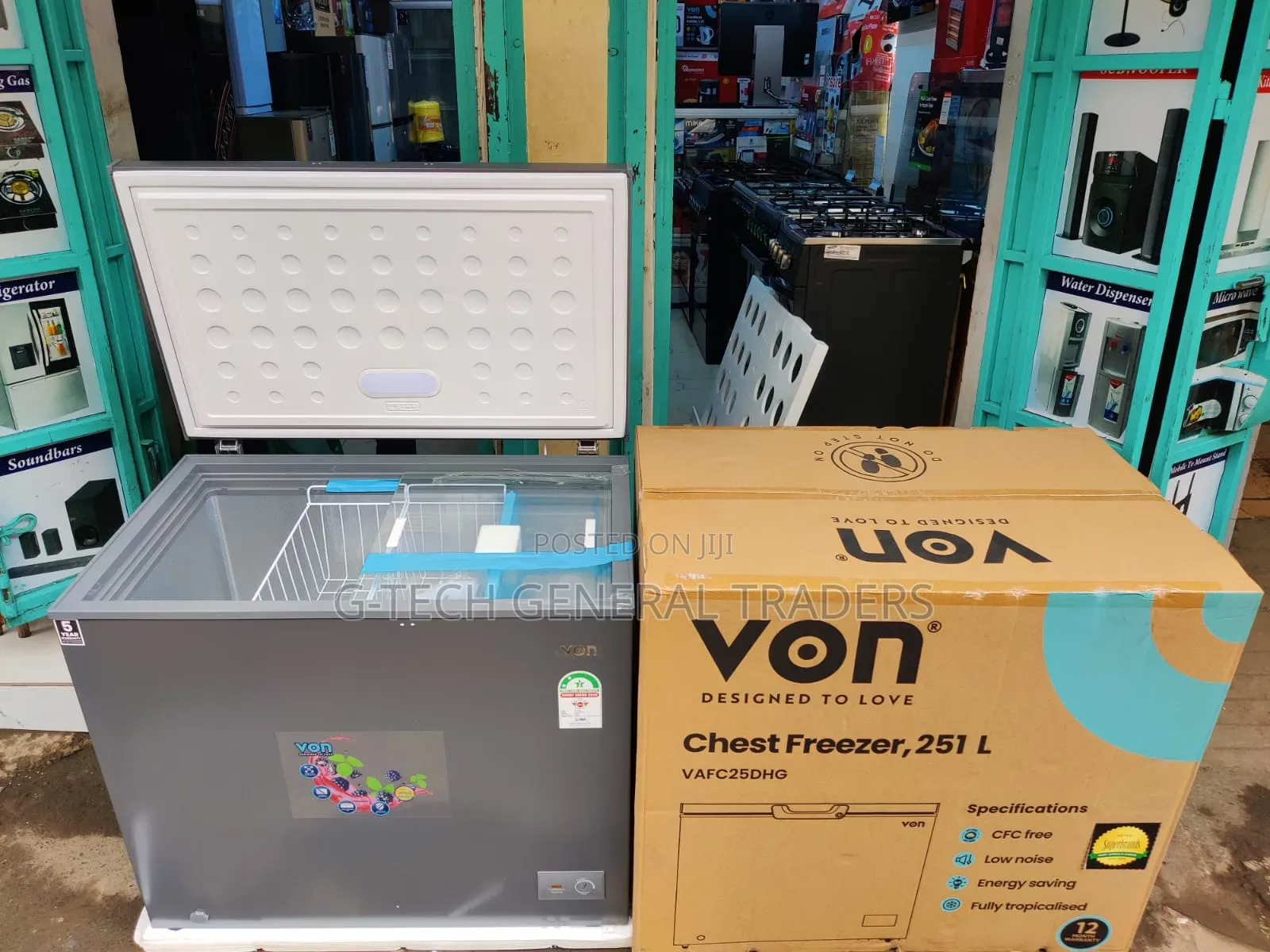 Von Chest Freezer, 251 L Energy Saver(Model: VAFC25DHG