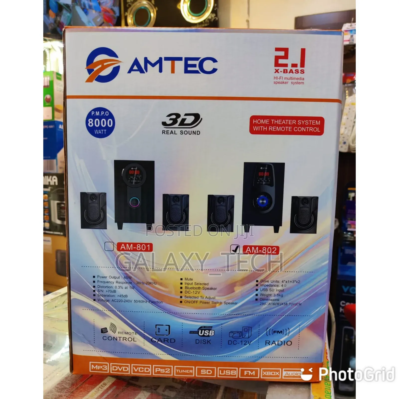Amtec AM-802,803,804,805 2.1 X-Bass Home Theater System