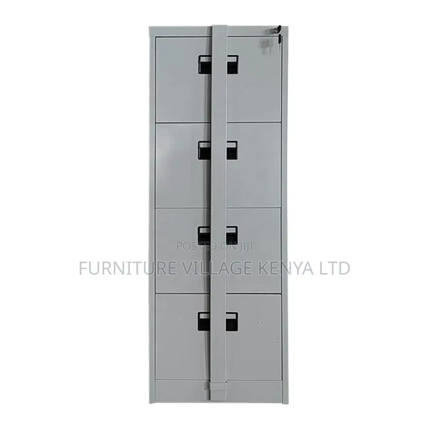 Office Cabinet; 4 Drawer Lockable Metallic File Cabinet-With Bar