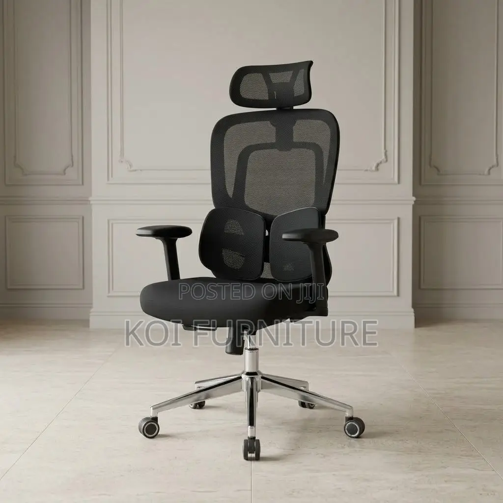 Office Chairs; High Executive Chair With Dual Backrest Support