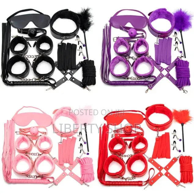 10-Piece BDSM Kit – Adult Couples Roleplay and Restraint Accessories