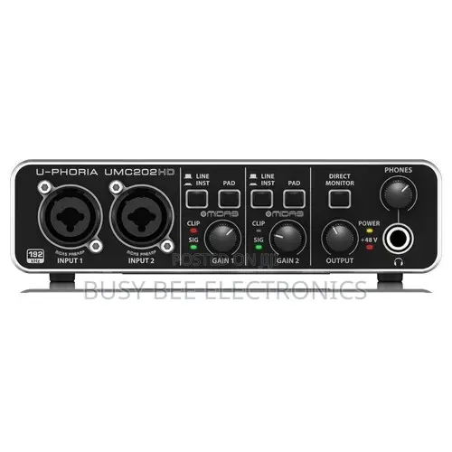 Behringer U-Phoria UM2 2 X 2 Audio Sound Card With USB 2.0 Plus 5Meter
