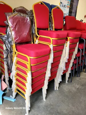 Red and Golden Frame Chair